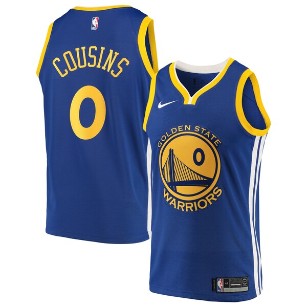 maglia deMarcus cousins 0 2019-2020 golden state warriors blu